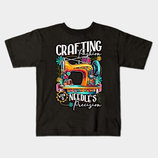 Crafting fashion with a needle's  precision Kids T-Shirt